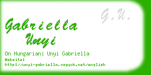 gabriella unyi business card